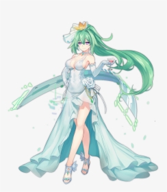 Download Azurlane-green Heart Dress - Hyperdimension Neptunia Vert Azur Lane, HD Png Download, Transparent PNG