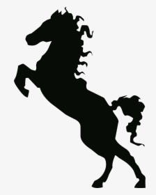 Silhouette Of Horse Rearing, HD Png Download, Transparent PNG