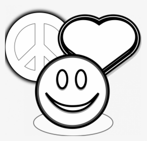 Love Hearts Sign In Black And White, HD Png Download, Transparent PNG