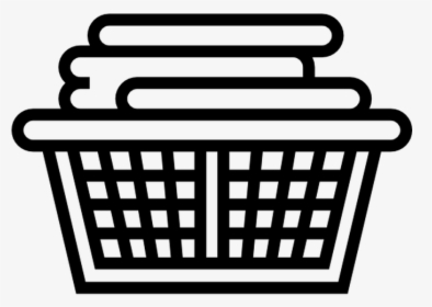Laundry Basket Free Tools And Utensils Icons - Laundry Basket Clipart Black And White, HD Png Download, Transparent PNG
