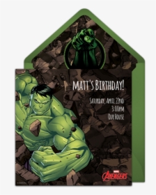 Hulk Smash Birthday Invitations, HD Png Download, Transparent PNG