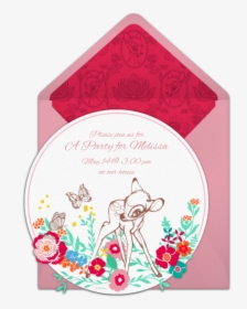 Bambi Baby Shower Invitations, HD Png Download, Transparent PNG