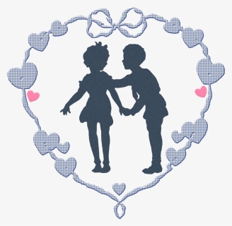 Heart Vintage Children Boy Girl Lace Ornament - Valentine's Day, HD Png Download, Transparent PNG