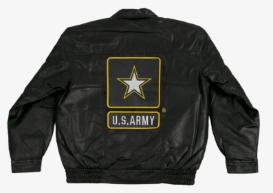 Army Leather Bomber Jacket With Army Star Logo - Vietnam Veteran Jacket, HD Png Download, Transparent PNG