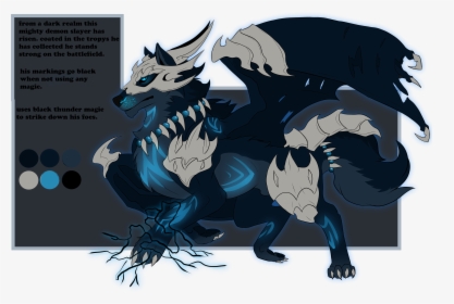 Kaine The Black Lightning Wolf - Free Thunder Wolf, HD Png Download, Transparent PNG