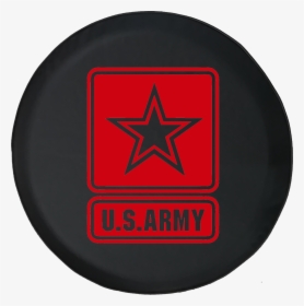Jeep Wrangler Spare Tire Cover With Army Star - Circle, HD Png Download, Transparent PNG