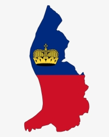Liechtenstein Flag Map, HD Png Download, Transparent PNG