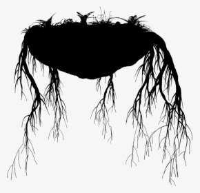 Black Hair,tree,plant - Sketch, HD Png Download, Transparent PNG