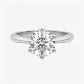Transparent Diamond Ring Icon Png - Solitaire Engagement Ring Round, Png Download, Transparent PNG