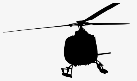 Helicopter Clip Art Silhouette - Bell 407 Helicopter Silhouette, HD Png Download, Transparent PNG