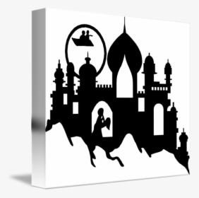 Arabian Clipart Castle - Silhouette Arabian Nights Png, Transparent Png, Transparent PNG