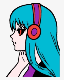 Anime Girl Easy Drawing Clipart , Png Download - Anime Easy Drawing With Color, Transparent Png, Transparent PNG