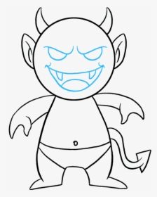 How To Draw Demon - Half Devil Half Angel Drawing Easy, HD Png Download, Transparent PNG