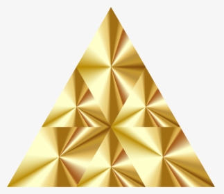 Prism 3 Clip Arts - Clip Art Triangle Gold, HD Png Download, Transparent PNG