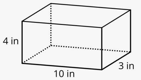 A Rectangular Prism That Represents A Box - Volume Of Rectangular Prism Examples, HD Png Download, Transparent PNG