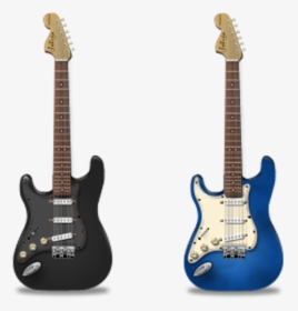 Fender Stratocaster The Black Strat Guitar Musical - Guitar Icon, HD Png Download, Transparent PNG