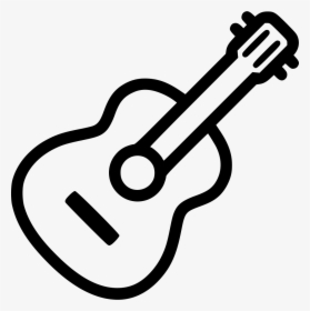 Clipart Guitar Svg - Guitar Outline Clipart, HD Png Download, Transparent PNG