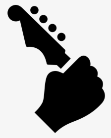 Hand Holding Up A Guitar - Guitar Logo Png Free, Transparent Png, Transparent PNG