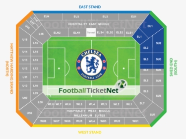 Arena Ball Old Chelsea Fc London Stadium - Chelsea Stamford Bridge Seating Plan, HD Png Download, Transparent PNG