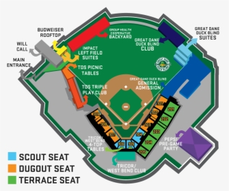Madison Mallards Stadium Seating Chart, HD Png Download, Transparent PNG