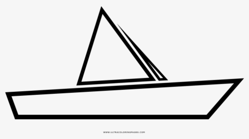 Paper Boat Coloring Page - Barco De Papel Para Colorear, HD Png Download, Transparent PNG