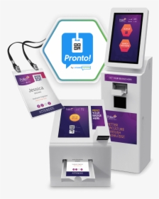 Pre-registration Badge Kiosk Printing Arriving On Event - Registration Kiosk Event Badge, HD Png Download, Transparent PNG