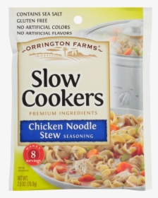 Orrington Farms Chicken Noodle Slow Cooker Mix - Orrington Farms Slow Cooker, HD Png Download, Transparent PNG