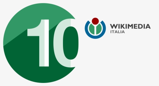 Wikimedia Italia 10th Anniversary Logo Hi - 10th Year Anniversary Logo, HD Png Download, Transparent PNG
