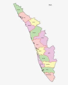 Kerala Map Hi - Kerala Map In English, HD Png Download, Transparent PNG