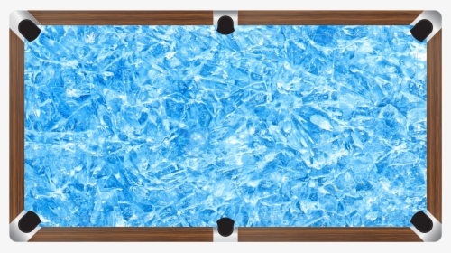 Icy 2 Frozen Custom Made Printed Pool Snooker Billiard - Blue Ice Texture Background, HD Png Download, Transparent PNG