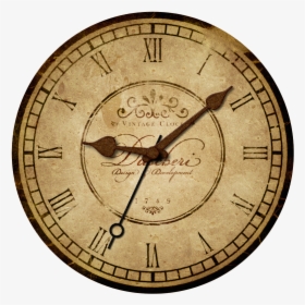 Steampunk Clipart Vintage Clock - Vintage Old Clock Png, Transparent Png, Transparent PNG