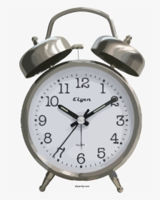 Elgen Old Clock Clipart Png - Alarm Clock Bell, Transparent Png, Transparent PNG