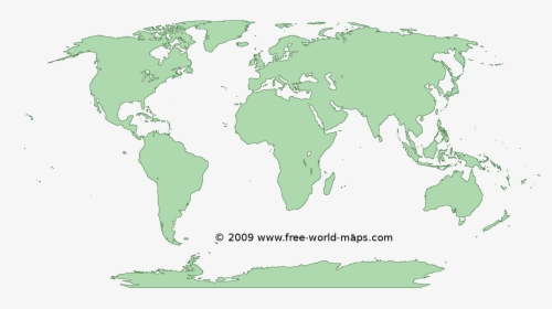 Printable Green-transparent Blank Outline World Map - Temperate Grasslands Of The World, HD Png Download, Transparent PNG