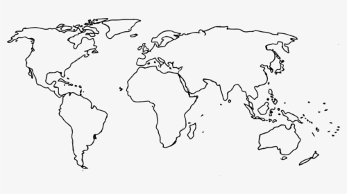 Ecoregion - Printable Blank World Map Pdf, HD Png Download ...