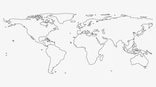 Blank Color World Map Png - High Resolution World Map Png, Transparent Png, Transparent PNG
