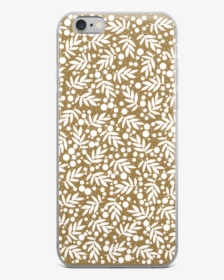 Holiday Gold Leaf Pattern Iphone Case, HD Png Download, Transparent PNG
