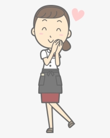 Young Waitress In Love - Waitress Clipart, HD Png Download, Transparent PNG