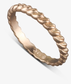 14 Karat Rose Gold Leaf Stack-able Ring Size - Bangle, HD Png Download, Transparent PNG