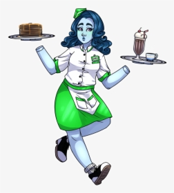 B 50 S Waitress - Cartoon, HD Png Download, Transparent PNG