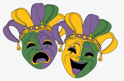 Mardi Theatre Gras Mask Vector Graphics Clipart - Clip Art For Mardi Gras, HD Png Download, Transparent PNG