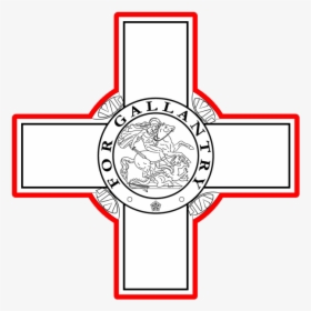 Maltese Flag George Cross Clipart , Png Download - George Cross Malta Flag, Transparent Png, Transparent PNG