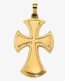 Gold Maltese Cross Pendant - Locket, HD Png Download, Transparent PNG
