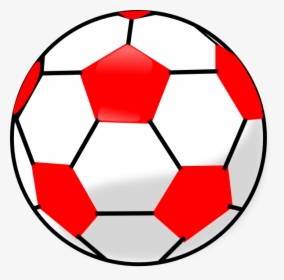 Red Soccer Ball Clip Art - Pink Soccer Ball Clipart, HD Png Download, Transparent PNG