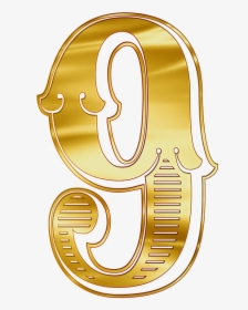 Número Dorado 9 Clipart - Gold 9 Logo Png, Transparent Png, Transparent PNG