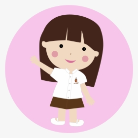 Girl Icon 01-01 - School Girl Icon Png, Transparent Png, Transparent PNG
