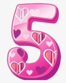 #number #numbers #number5 #numeros #numero5 #pink #rosa, HD Png Download, Transparent PNG