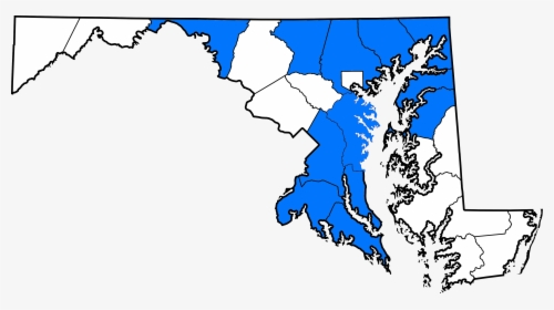 New County Map - Map Of Maryland, HD Png Download, Transparent PNG