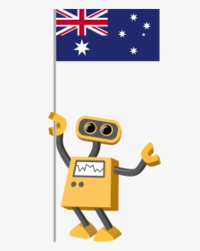 Flag Bot, Australia - Transparent Cartoon Stop Sign, HD Png Download, Transparent PNG