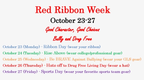 Red Ribbon Week Flyer - Orange, HD Png Download, Transparent PNG