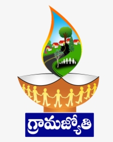 Grama Jyothi Village Development Scheme Logo01 Www - Telangana Grama Jyothi Scheme, HD Png Download, Transparent PNG
